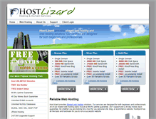 Tablet Screenshot of hostlizard.com